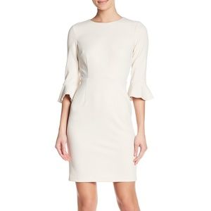White/Cream Donna Morgan Work Dress